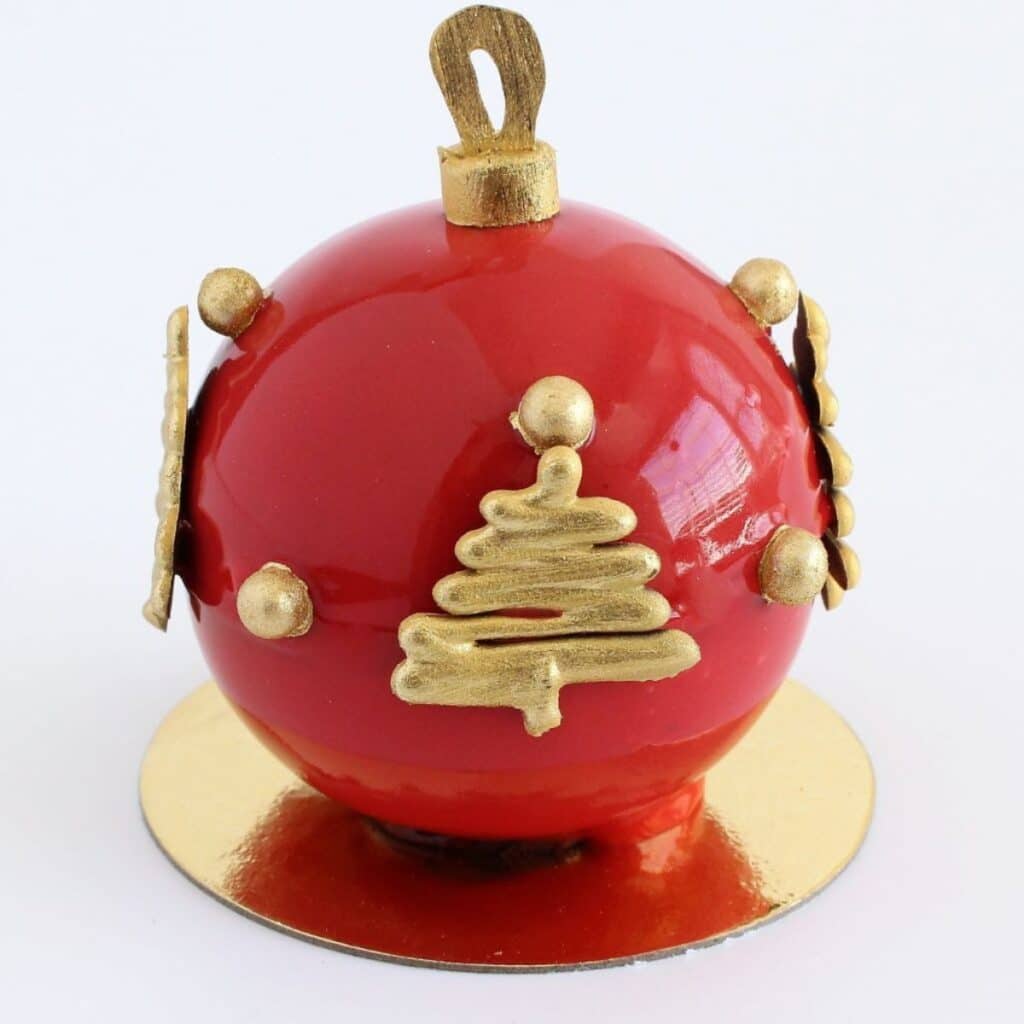 Glazed Mousse Christmas Bauble