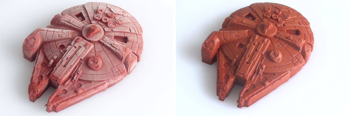 Millennium Falcon Red Velvet Chocolate thaw