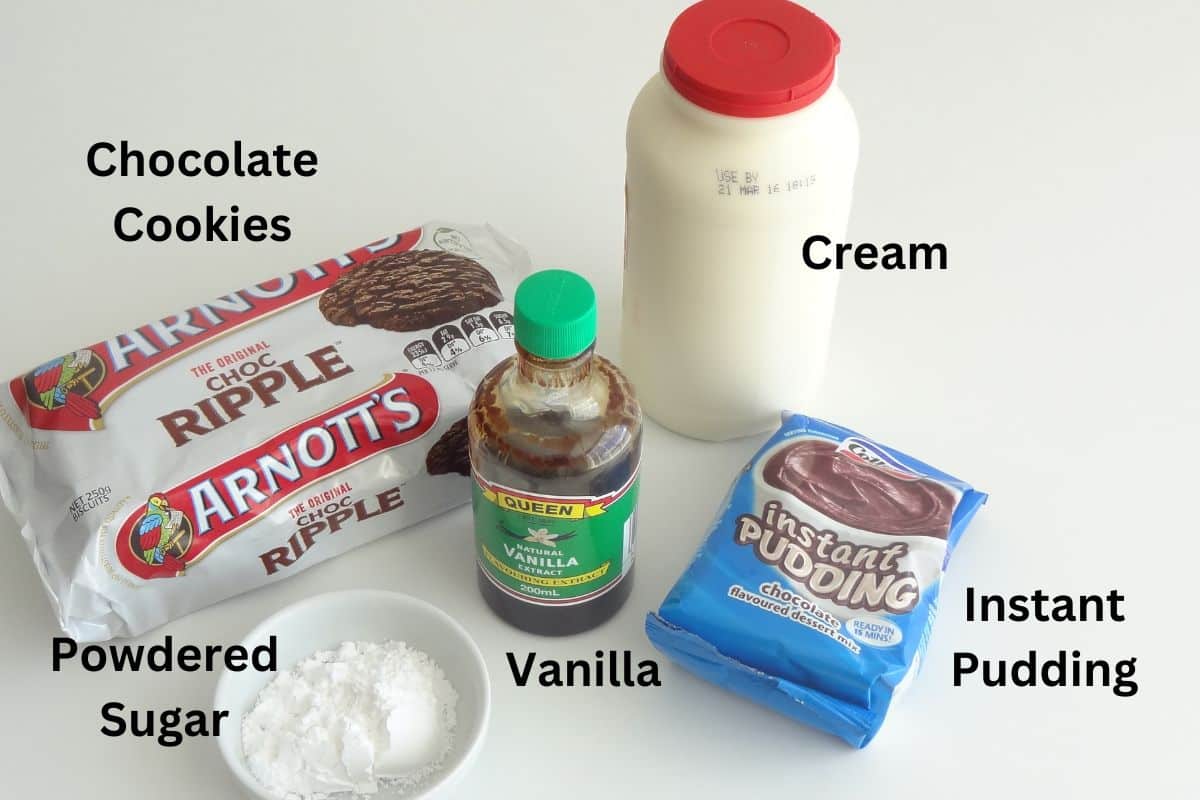Mini Chocolate Cookie Cake Ingredients