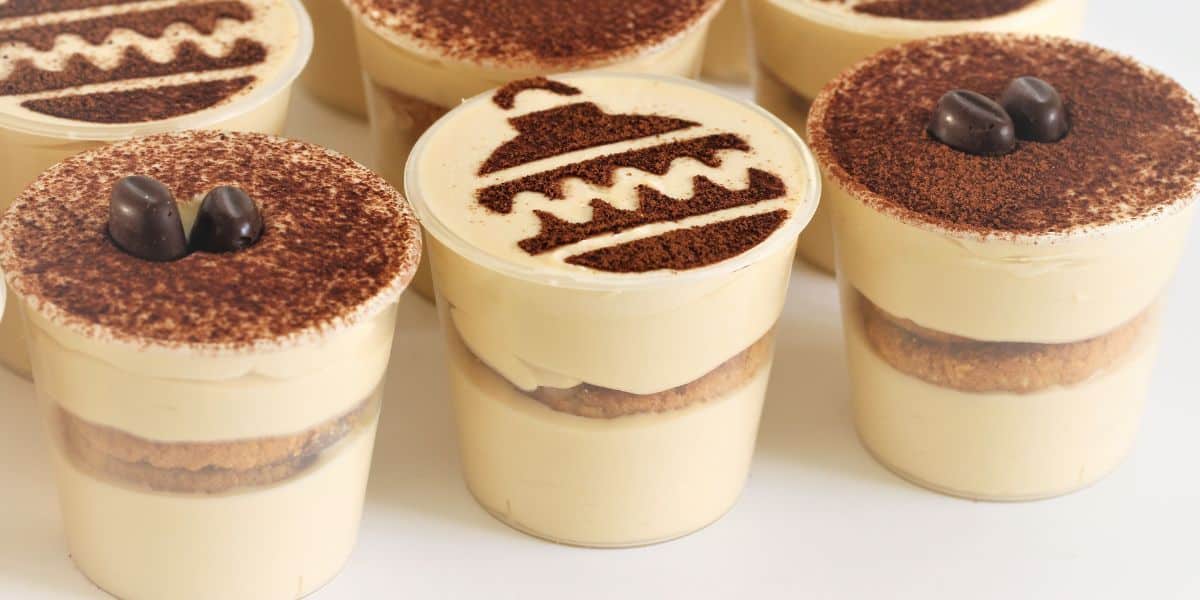 Mini Christmas Dessert Cups Coffee Cheesecake