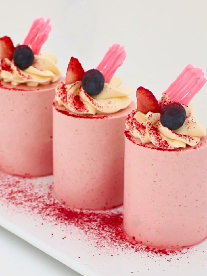 Raspberry Mousse Entremet 1