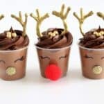 Rudolph Christmas Chocolate Mousse Dessert Cups