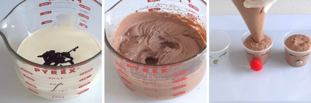 Rudolph Mini Chocolate Mousse Dessert Cups (6)