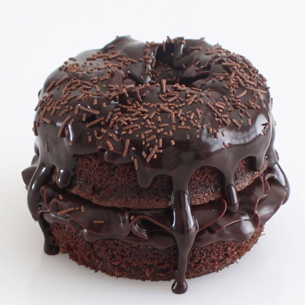 Stacked Brownie Donuts