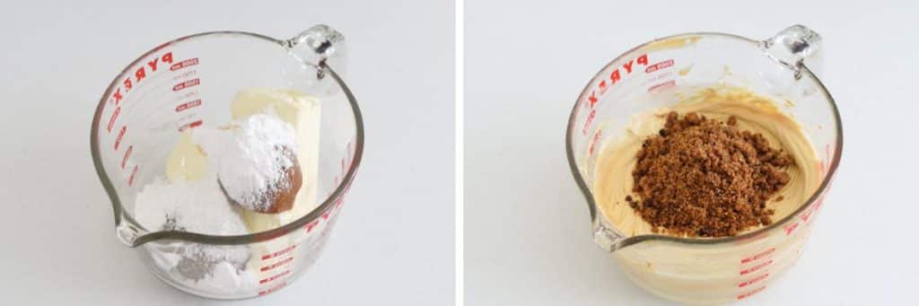 mixing dessert filling