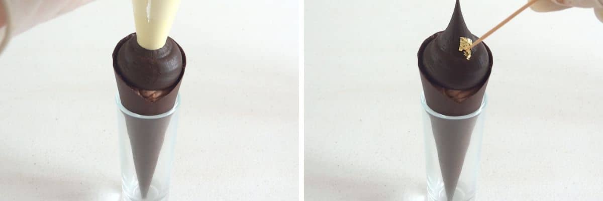 chocolate mousse chocolate cones ganache (1)