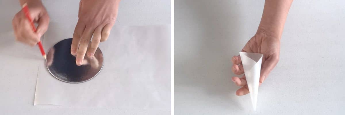 chocolate mousse chocolate cones template