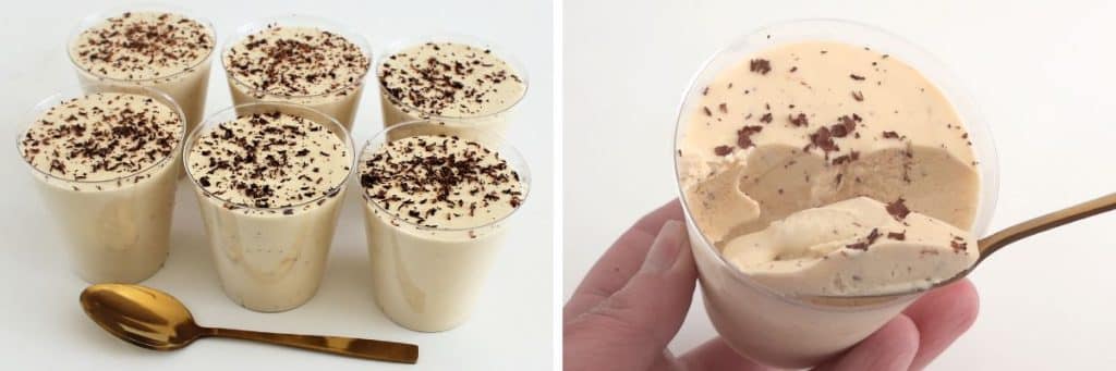 coffee ice cream serving