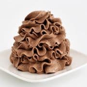 condensed milk buttercream frosting piped with star tip