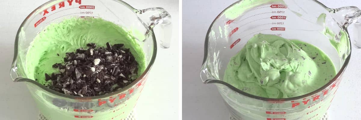 mini peppermint cookies and cream cheesecake dessert cups (4)