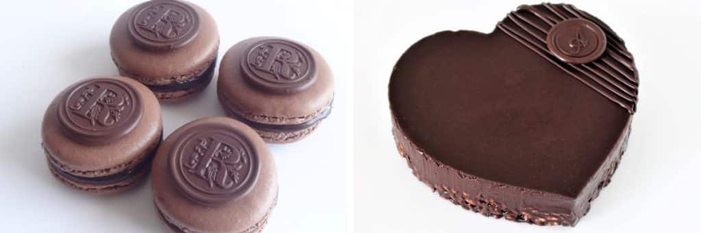 monogramed chocolate dessert toppers (1)