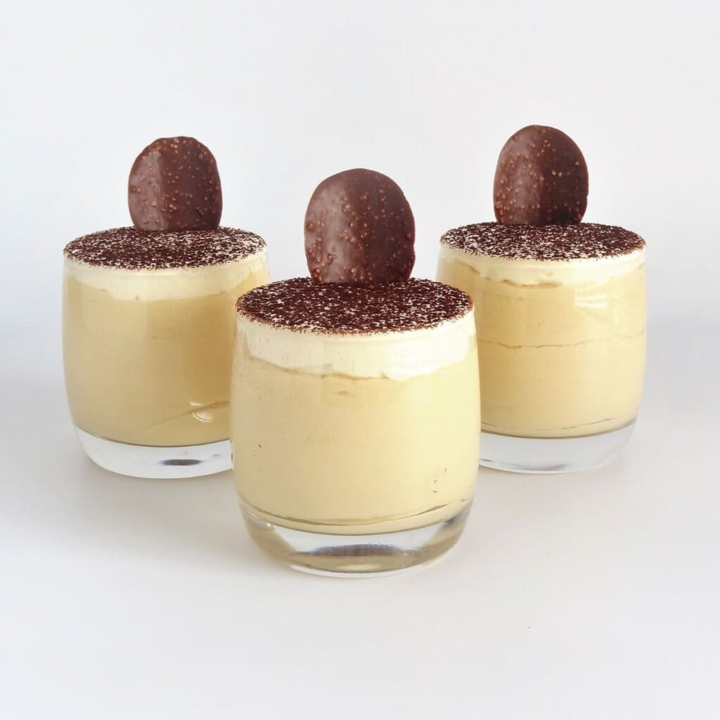 Caramel Latte Mousse Dessert Cups