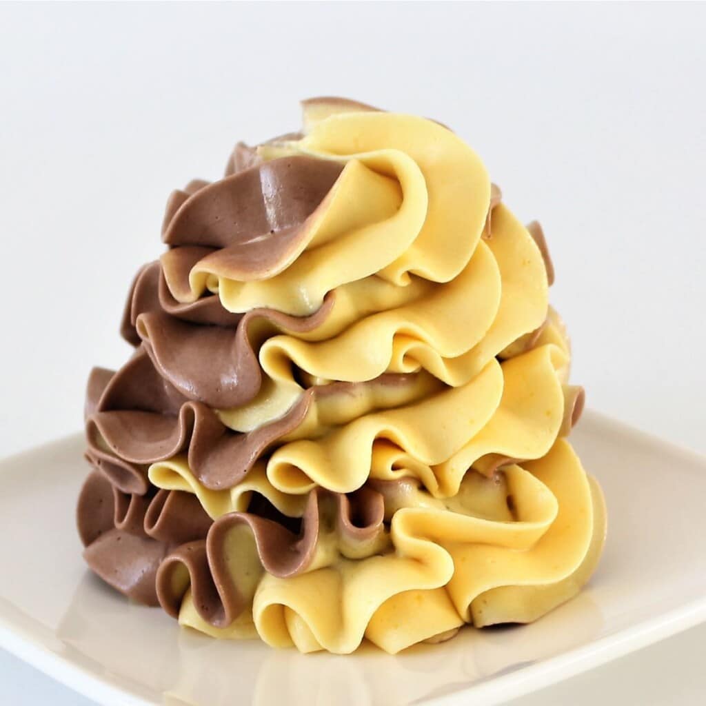 Chocolate and Mango Buttercream Cupcake Savvy