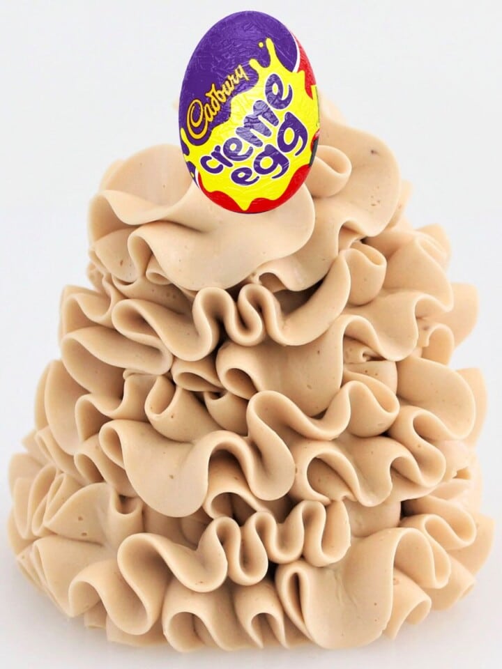 Cadbury Creme Egg Buttercream Cupcake Savvy
