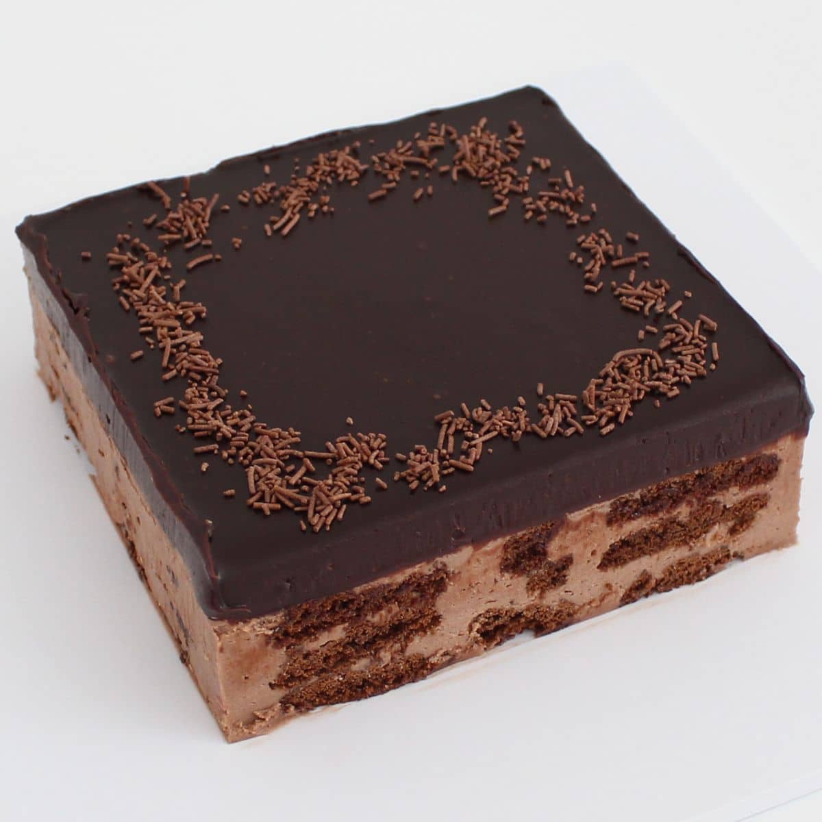 Chocolate Ice Box Cake Biscuit Cake Cupcake Savvy