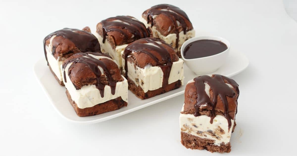 Hot Cross Bun Ice Cream Sandwiches