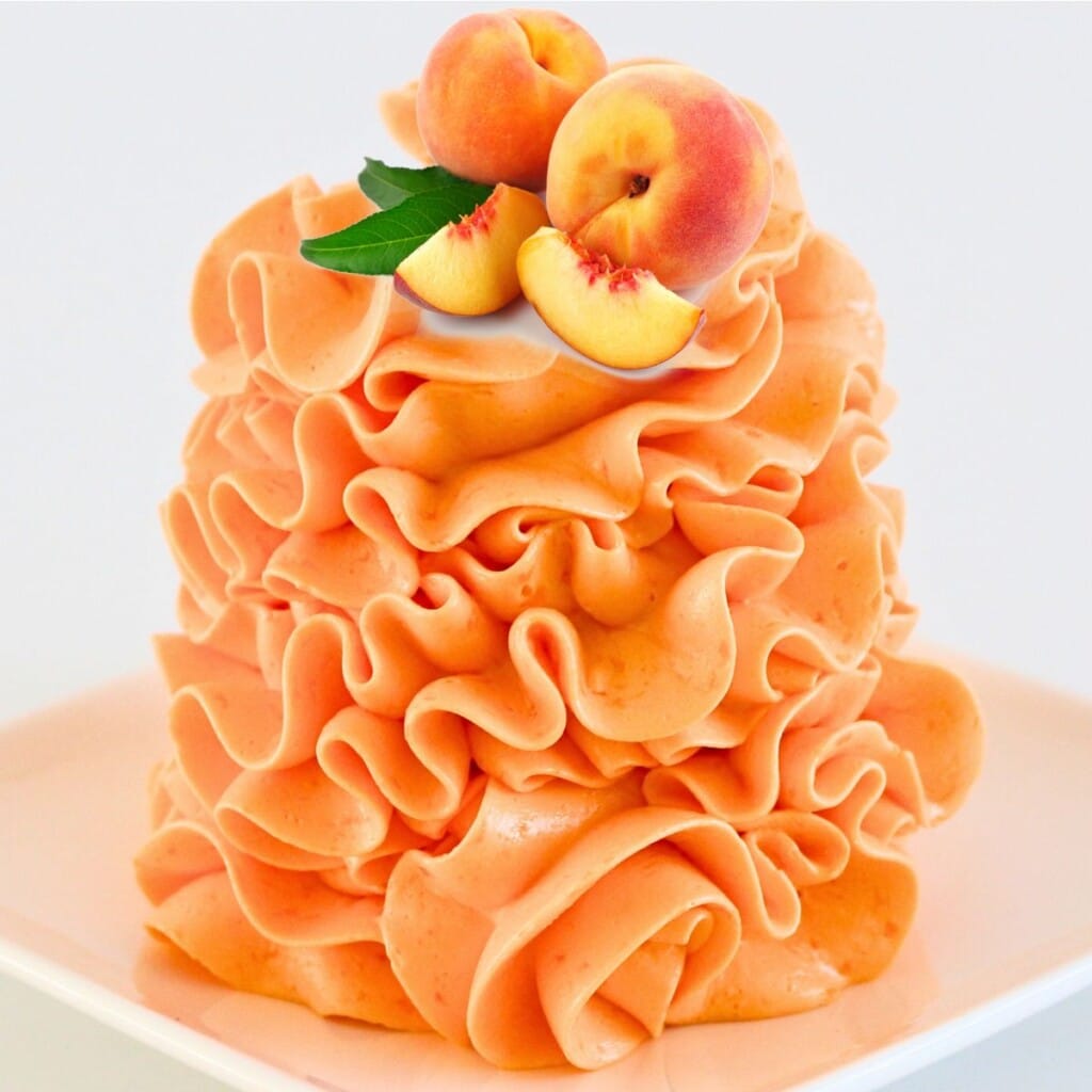 Peach Condensed Milk Buttercream Cupcake Savvy (6)