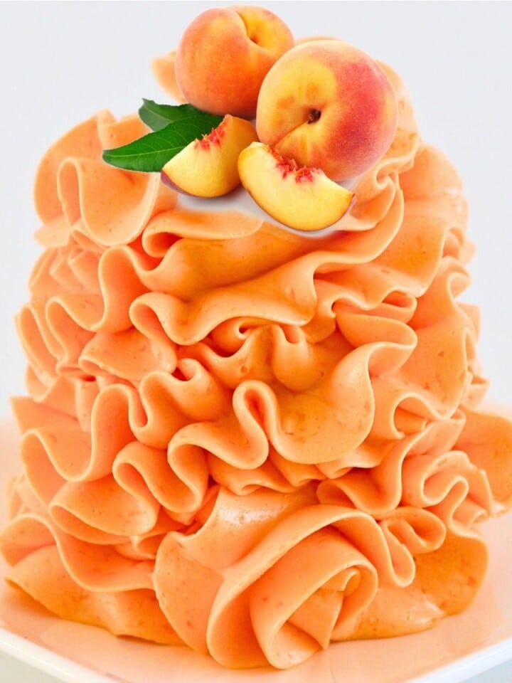 Peach Condensed Milk Buttercream Cupcake Savvy (6)