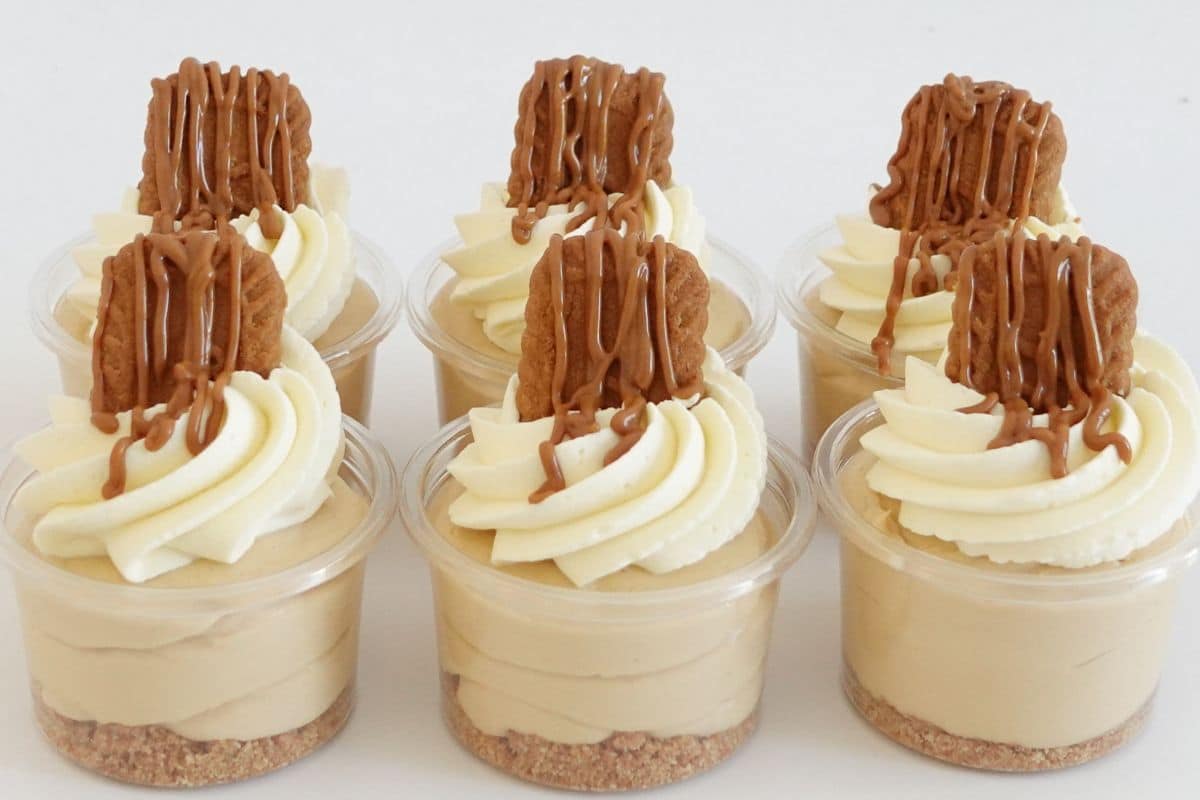 Simple Biscoff cookie butter mousse with whipped cream Cupcake Savvy