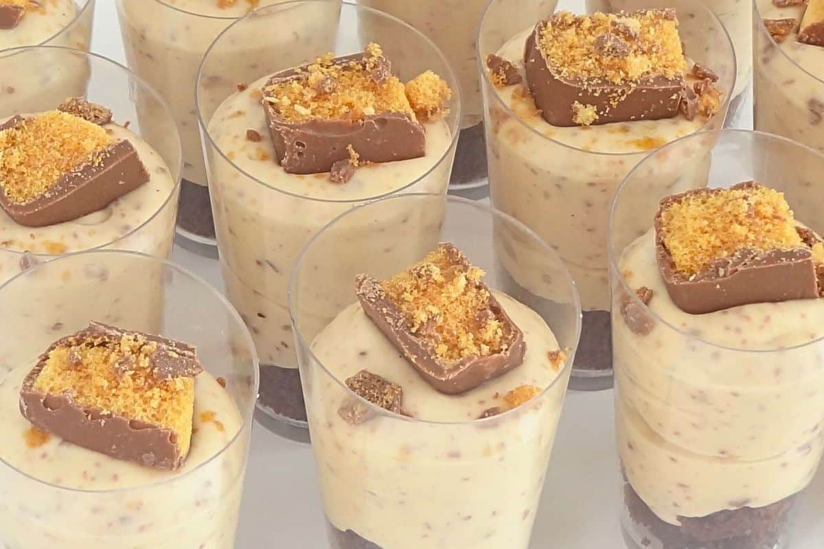 Honeycomb Cheesecake Dessert Cups Cupcake Savvy (1)
