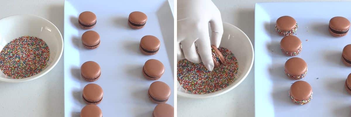 Chocolate French Macarons Filling Cupcake Savvy (1)