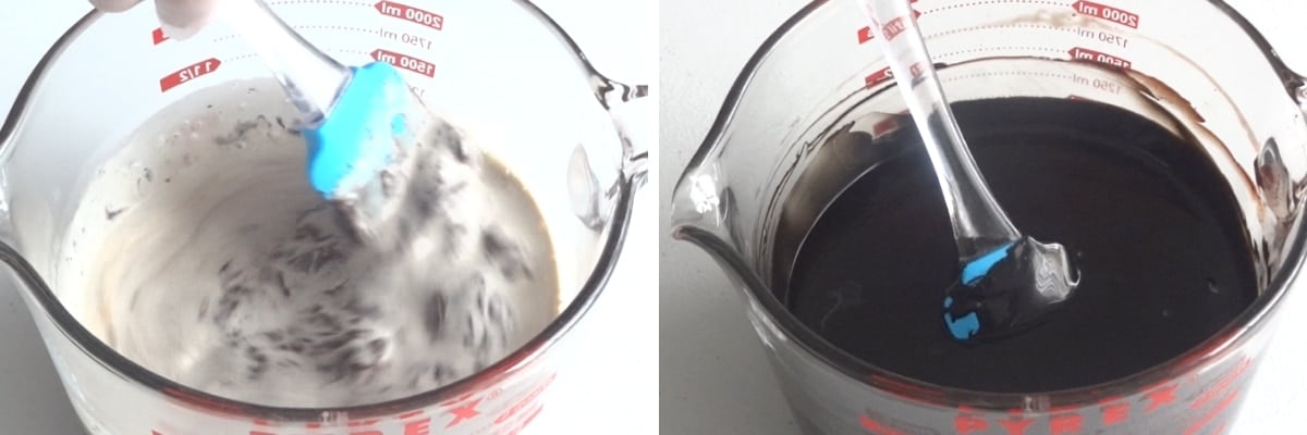 Black Chocolate Ganache Making Cupcake Savvy (2)