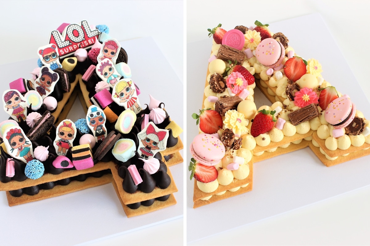 Letter Number Cookie Cake Designs Cupcake Savvy