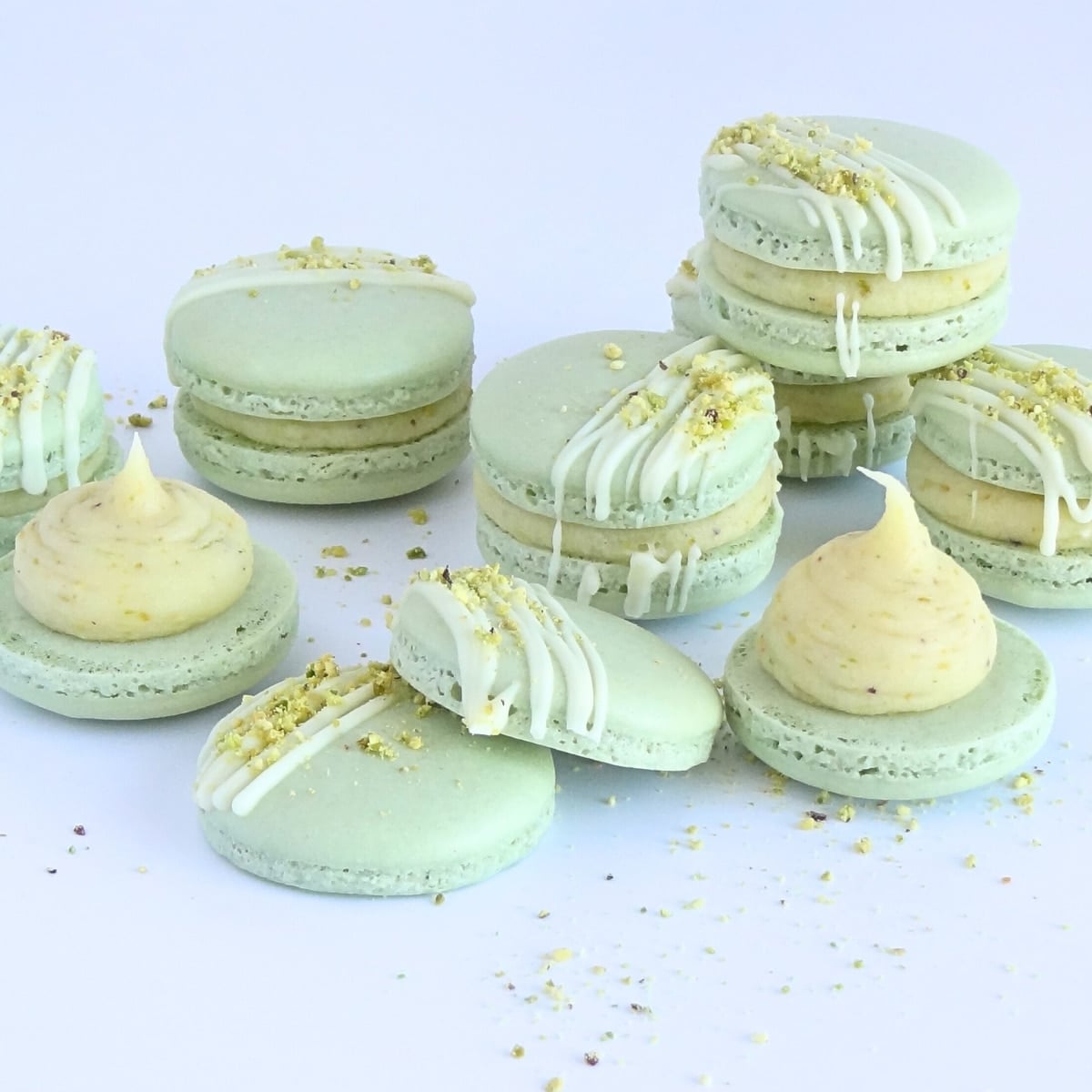 Pistachio French Macarons Cupcake Savvy