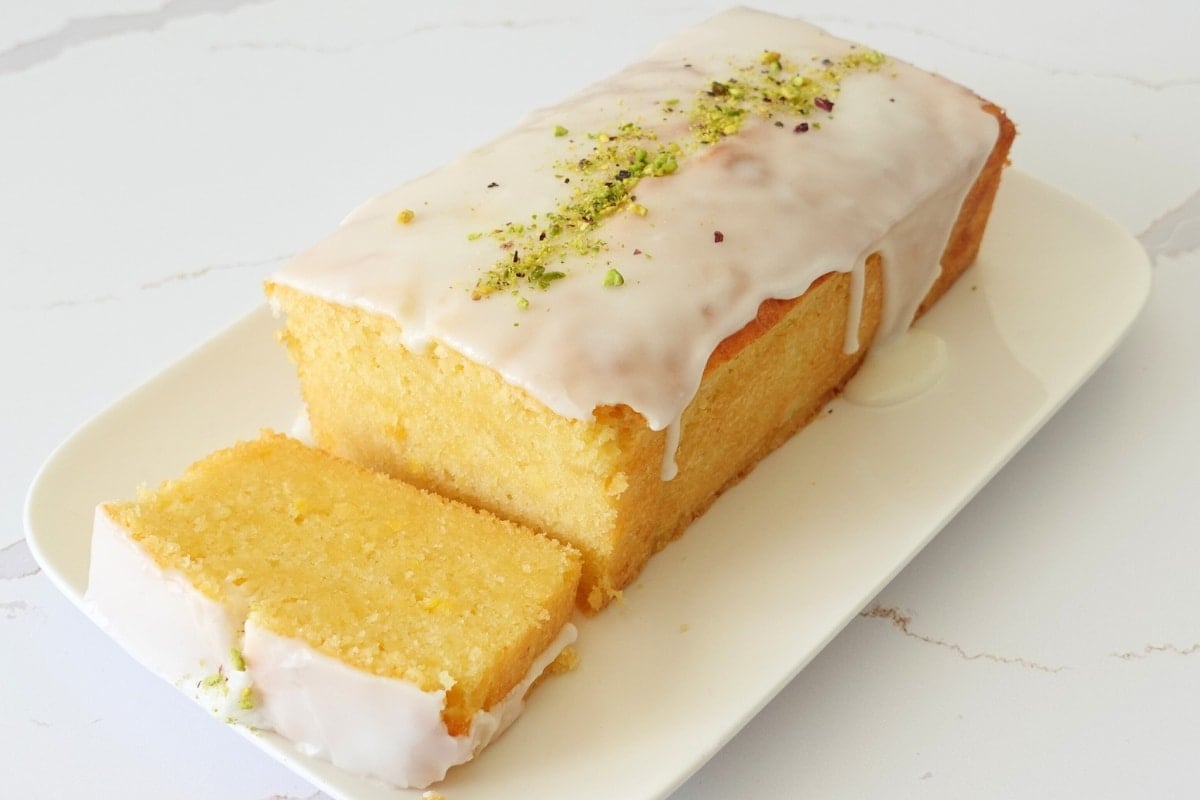 Garnish Moist Lemon Loaf Cake Cupcake Savvy
