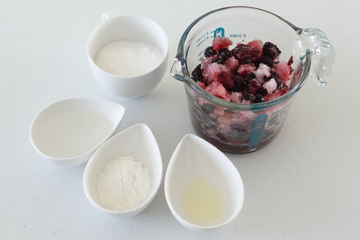 Ingredients in Mixed Berry Compote Cupcake Savvy