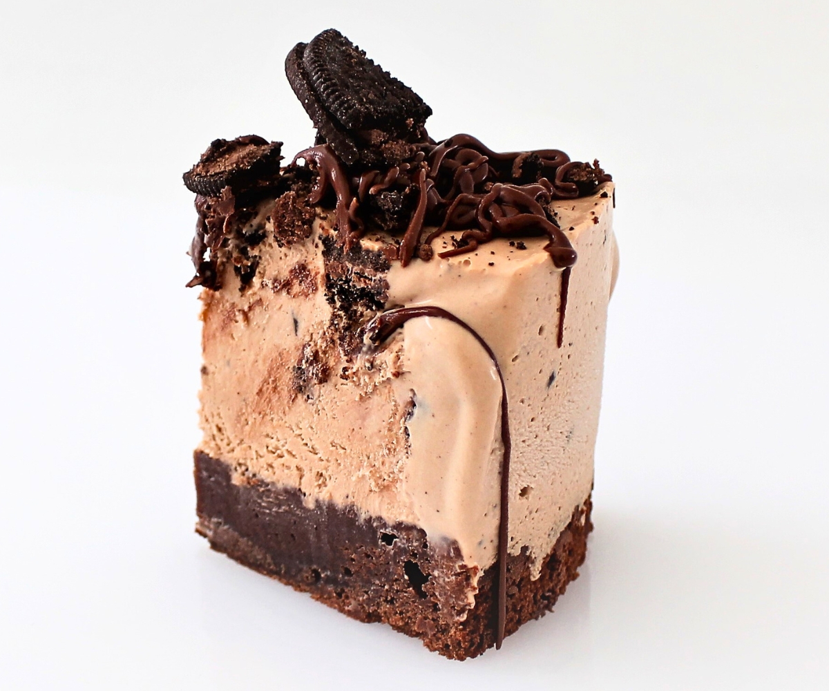 Nutella Brownie Ice Cream Cake Slice Cupcake Savvy