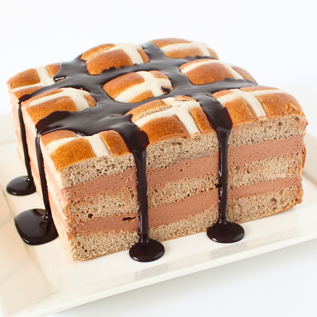 Hot Cross Bun Chocolate Cheesecake Cupcake Savvy