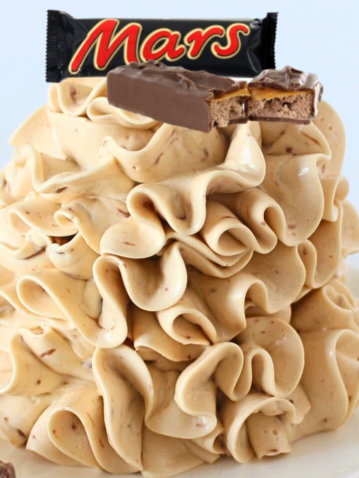 Mars Bar Buttercream Close up of silky texture