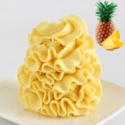 Smooth and silky pineapple buttercream made with condensed milk