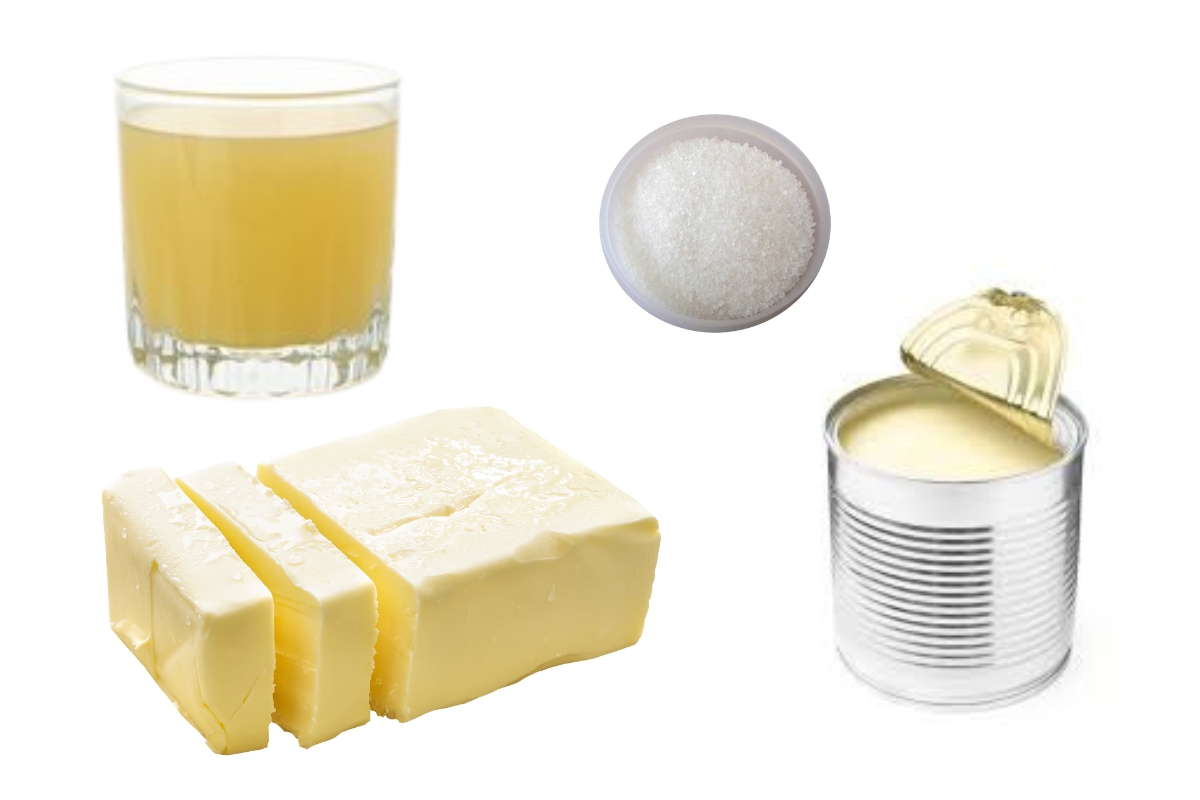 Pineapple Buttercream List of Ingredients