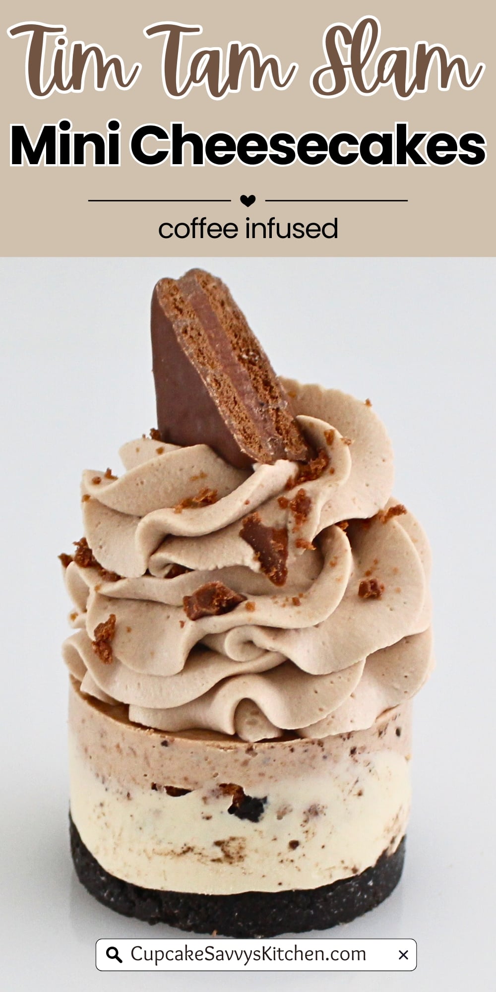 Tim Tam Slam Mini Cheesecakes Cupcake Savvy